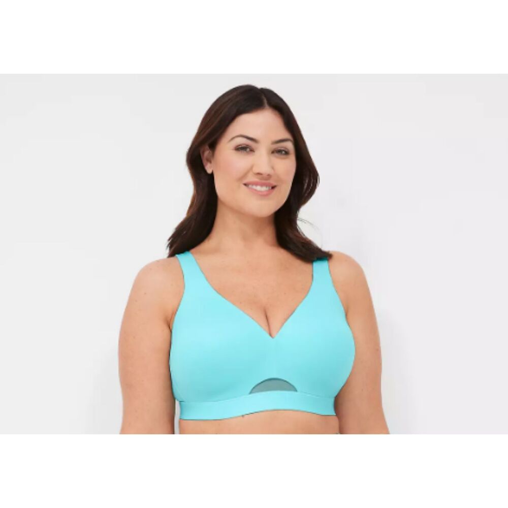 Cacique Comfort Bliss Lightly Lined No Wire Bra Full Coverage Supportive Sz 44F
